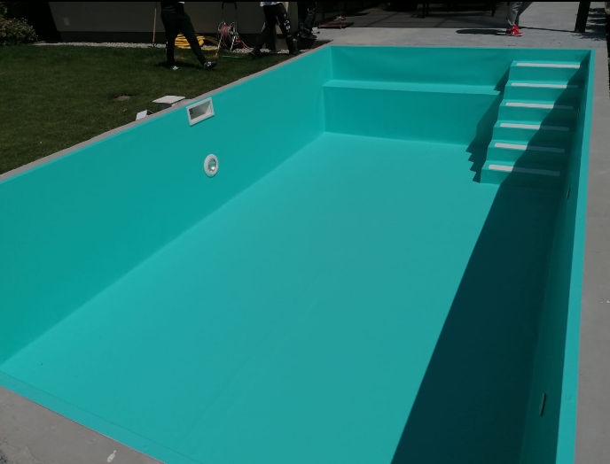 Caribe – одна из самых популярных армированных мембран, Cefil Pool устанавливать в бассейнах