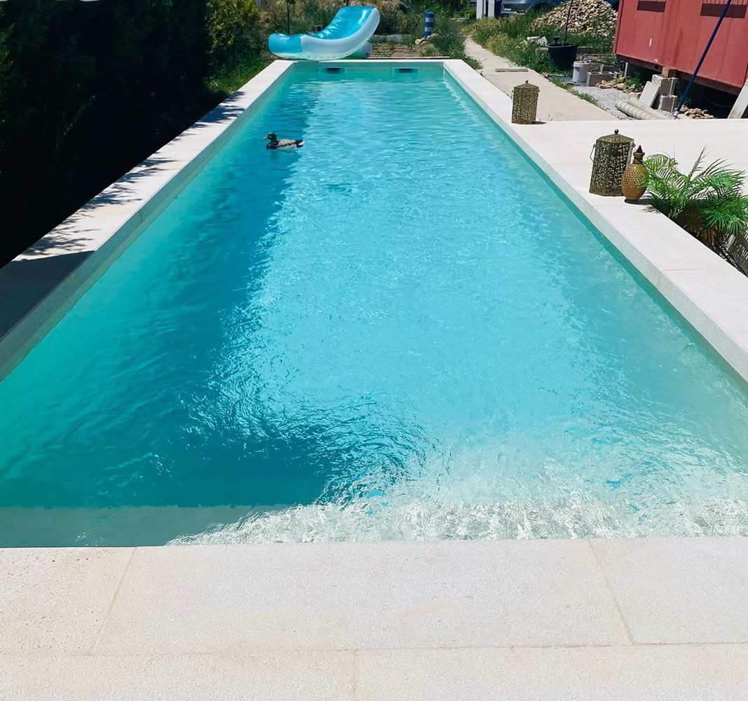 Terra is one of the most popular reinforced membranes that Cefil Pool install in swimming pools